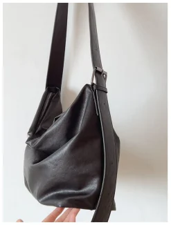 Elena Handbags Simple Leather Crossbody Bag