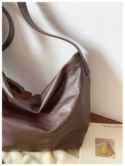 Elena Handbags Simple Leather Crossbody Bag