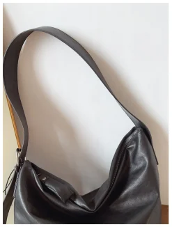 Elena Handbags Simple Leather Crossbody Bag