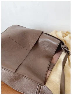 Elena Handbags Simple Leather Tote Bag