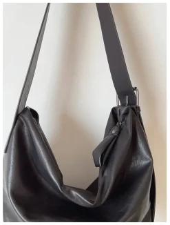 Elena Handbags Simple Leather Crossbody Bag