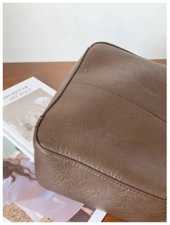 Elena Handbags Simple Leather Tote Bag