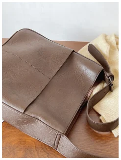 Elena Handbags Simple Leather Tote Bag