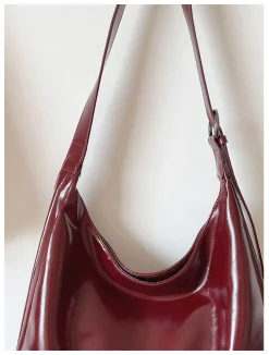 Elena Handbags Simple Leather Tote Bag