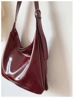 Elena Handbags Simple Leather Tote Bag
