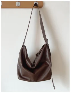 Elena Handbags Simple Leather Crossbody Bag
