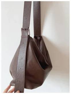 Elena Handbags Simple Leather Crossbody Bag