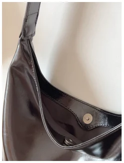 Elena Handbags Simple Leather Tote Bag