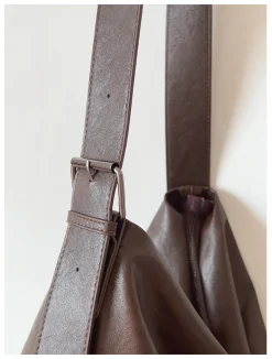 Elena Handbags Simple Leather Crossbody Bag