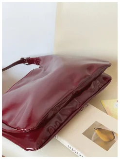 Elena Handbags Simple Leather Tote Bag