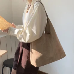 Elena Handbags Simple Suede Tote Bag