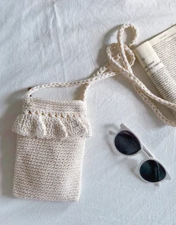 Elena Handbags Small Cotton Knitted Crossbody Bag