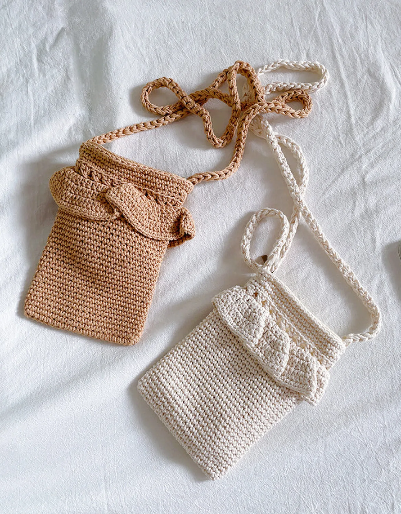 Elena Handbags Small Cotton Knitted Crossbody Bag