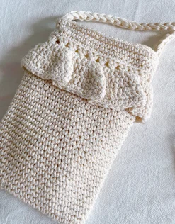Elena Handbags Small Cotton Knitted Crossbody Bag