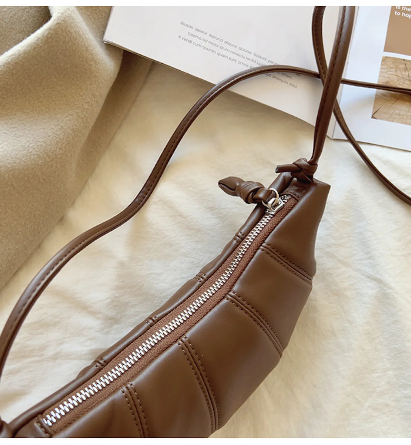 Elena Handbags Small Croissant Bag