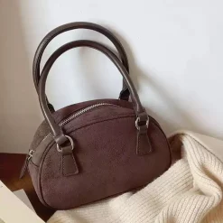 Elena Handbags Small Modern Saddle Bag