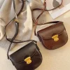 Elena Handbags Small Modern Crossbody Saddle Bag