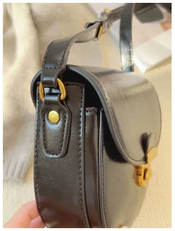 Elena Handbags Small Modern Crossbody Saddle Bag