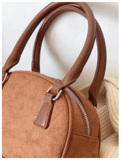 Elena Handbags Small Modern Saddle Bag