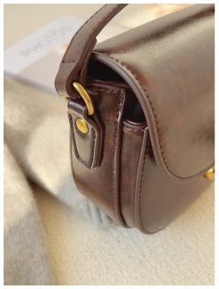 Elena Handbags Small Modern Crossbody Saddle Bag