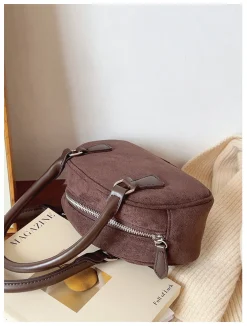 Elena Handbags Small Modern Saddle Bag