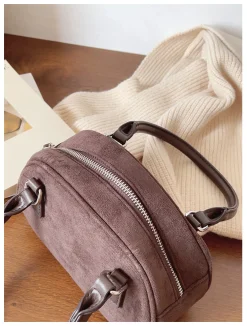 Elena Handbags Small Modern Saddle Bag
