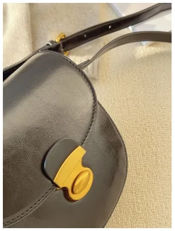 Elena Handbags Small Modern Crossbody Saddle Bag