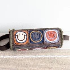 Elena Handbags Smiley Face Bucket Shoulder Purse
