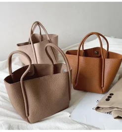 Elena Handbags Soft Leather Bucket Bag