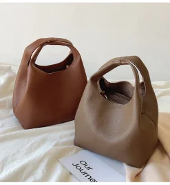Elena Handbags Soft Leather Bucket Shoulder Bag