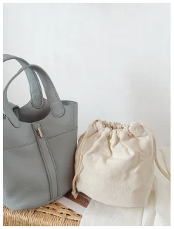 Elena Handbags Soft Leather Bucket Shoulder Bag