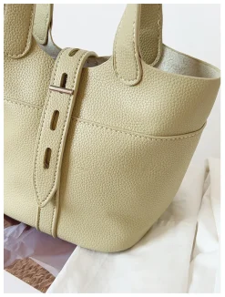 Elena Handbags Soft Leather Bucket Shoulder Bag