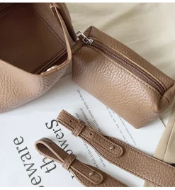 Elena Handbags Soft Leather Bucket Bag