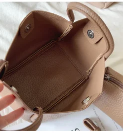 Elena Handbags Soft Leather Bucket Bag