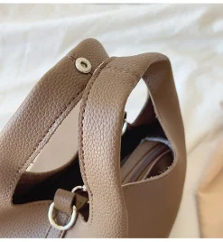 Elena Handbags Soft Leather Bucket Shoulder Bag