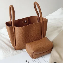 Elena Handbags Soft Leather Bucket Bag