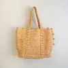 Elena Handbags Soft Raffia Woven Summer Straw Shoulder Bag