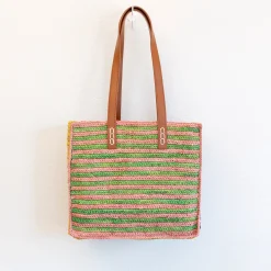 Elena Handbags Soft Raffia Summer Beach Straw Shoulder Bag