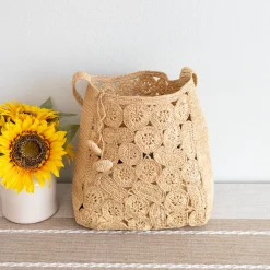 Elena Handbags Soft Raffia Woven Summer Straw Shoulder Bag