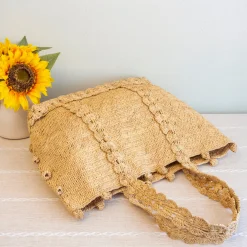 Elena Handbags Soft Raffia Woven Summer Straw Shoulder Bag