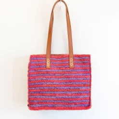 Elena Handbags Soft Raffia Summer Beach Straw Shoulder Bag