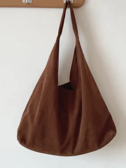 Elena Handbags Soft Suede Shoulder Bag