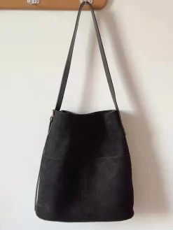 Elena Handbags Soft Suede Shoulder Bag