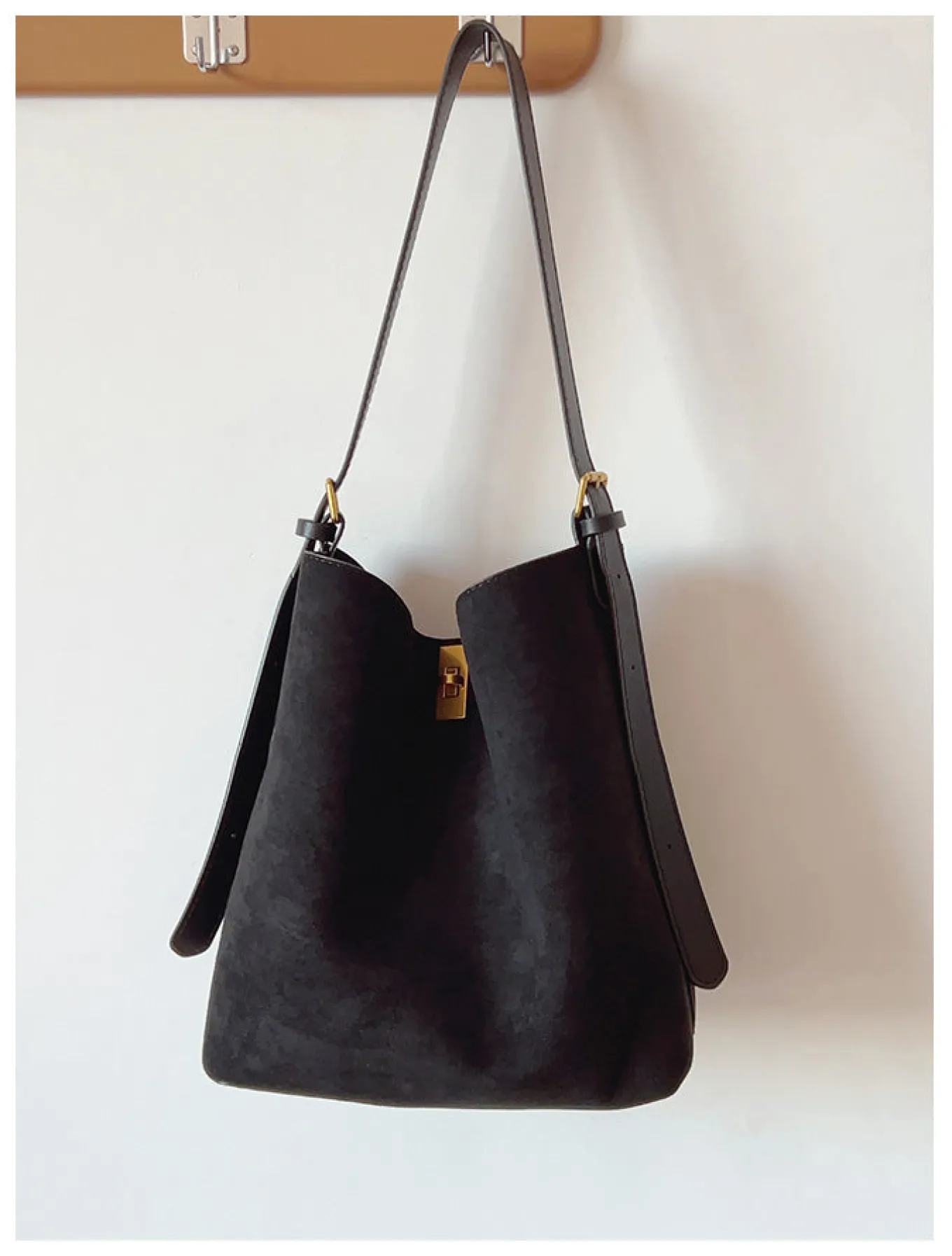 Elena Handbags Soft Suede Shoulder Bag