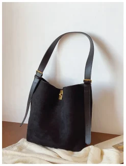 Elena Handbags Soft Suede Shoulder Bag