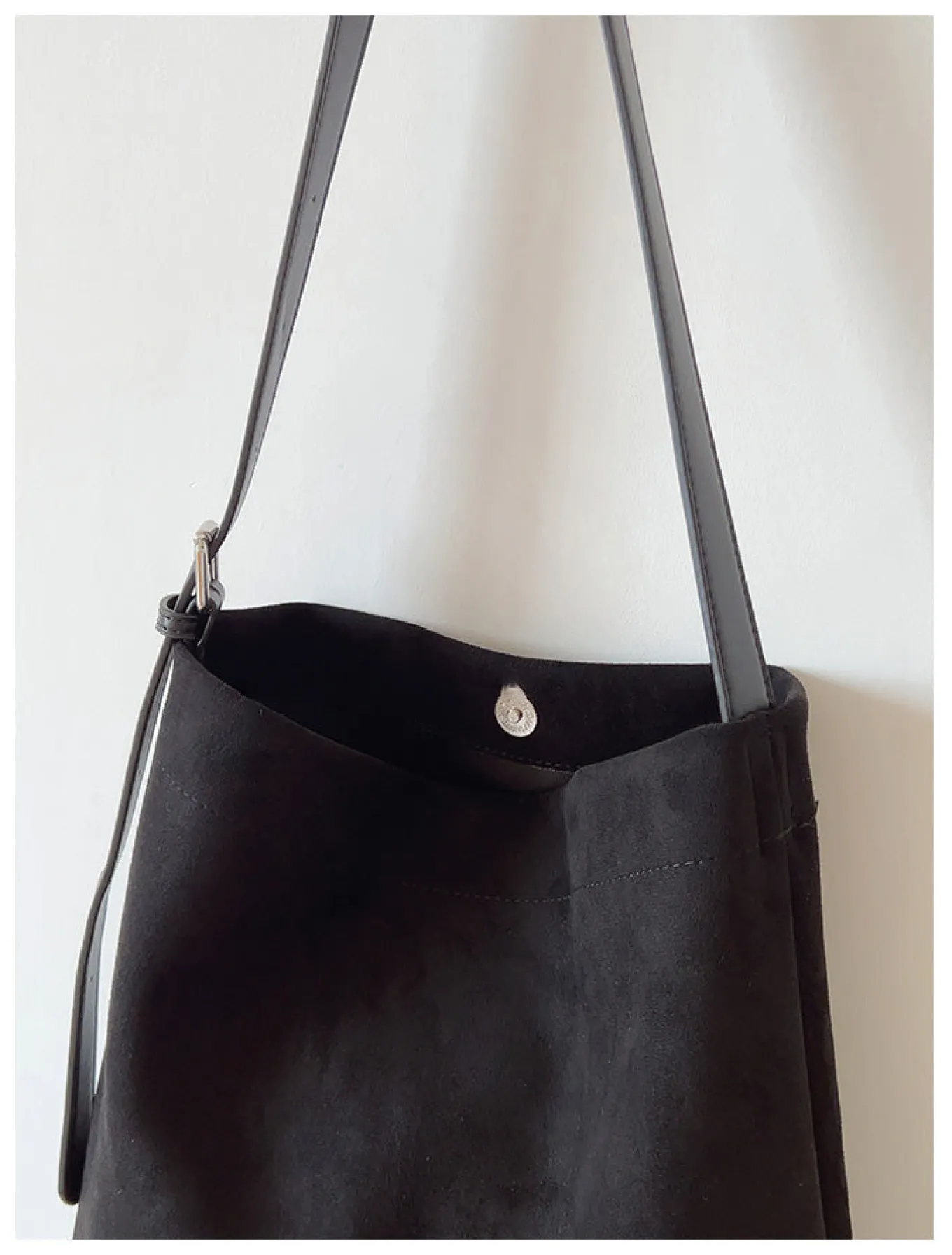 Elena Handbags Soft Suede Shoulder Bag