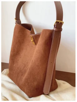 Elena Handbags Soft Suede Shoulder Bag