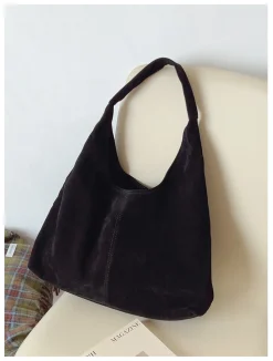 Elena Handbags Soft Suede Shoulder Bag