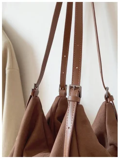 Elena Handbags Soft Suede Shoulder Bag