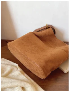 Elena Handbags Soft Suede Shoulder Bag